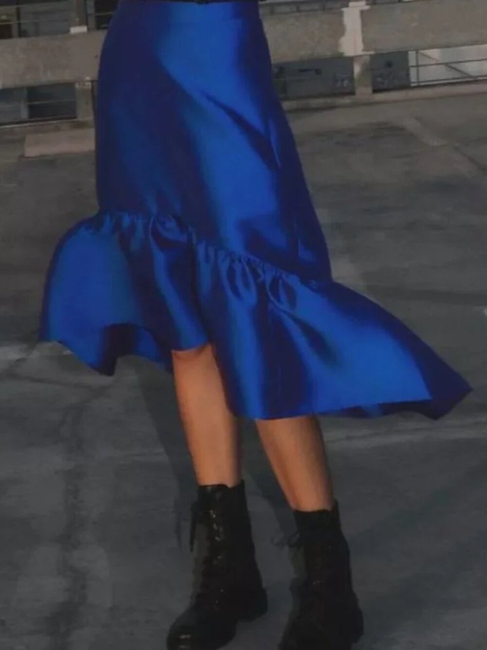 Flounced Ruffled Hi-Lo Skirt by Mare Mare x Anthropologie